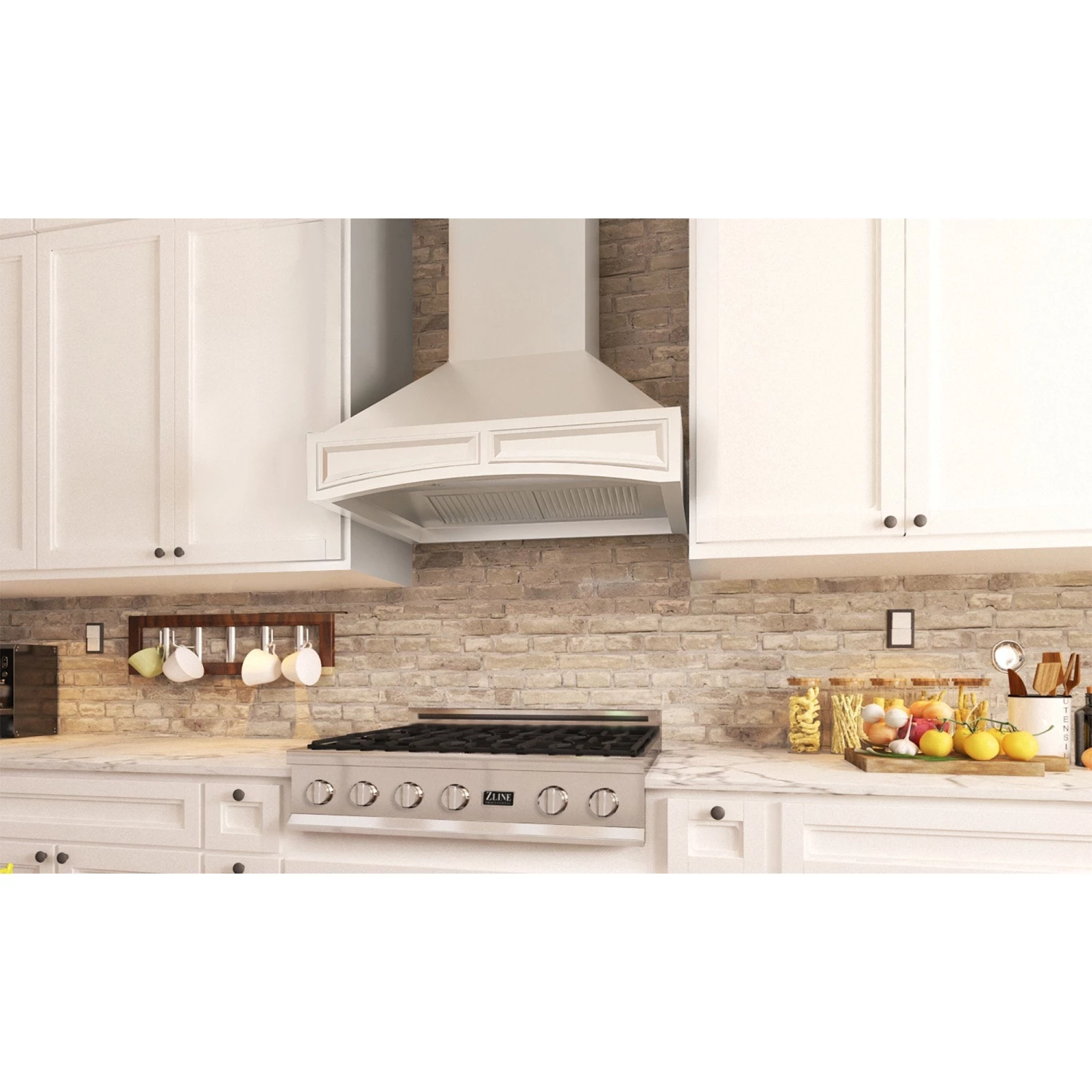 ZLINE Kitchen And Bath ZLINE Wooden Wall Mount Range Hood In White Includes Remote Blower Motor 400CFM/700CFM Options (321TT-RD/RS) 9 ZLINE Kitchen And Bath ZLINE Wooden Wall Mount Range Hood In White Includes Remote Blower Motor 400CFM/700CFM Options (321TT-RD/RS)